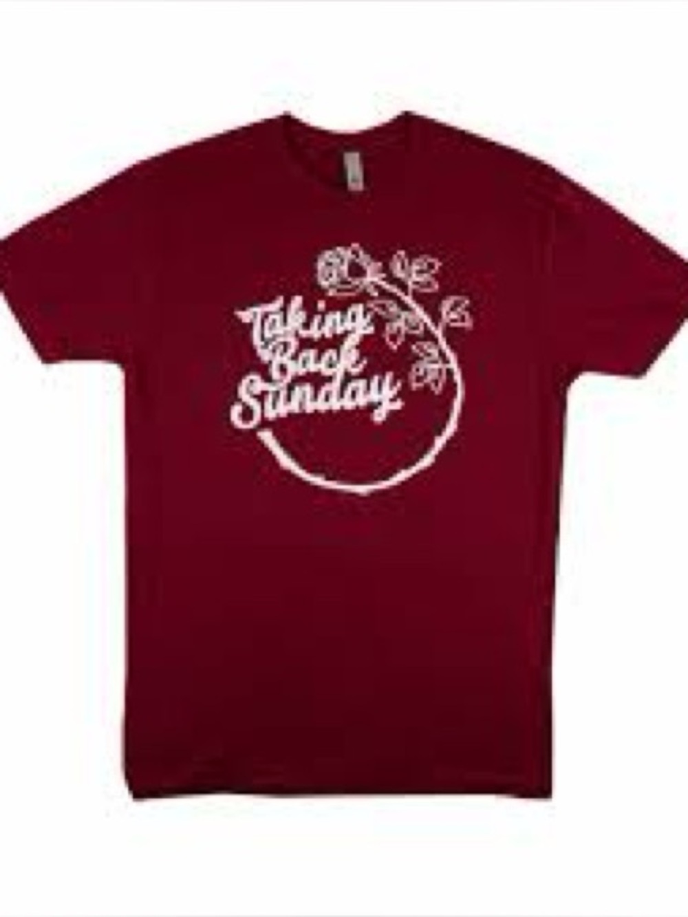 TAKING BACK SUNDAY CIRCLE ROSE SHIRT Size Medium